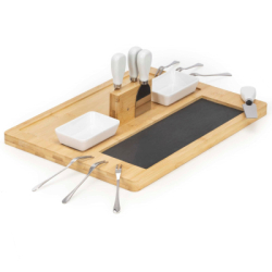 Servírovacia doštička 40x30 cm 14ks SPRINGOS KI0166 hnedá