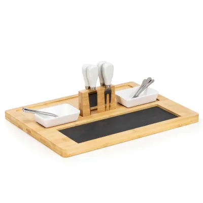 Servírovacia doštička 40x30 cm 14ks SPRINGOS KI0166 hnedá