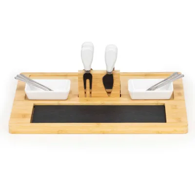 Servírovacia doštička 40x30 cm 14ks SPRINGOS KI0166 hnedá