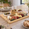 Servírovacia doštička 40x30 cm 14ks SPRINGOS KI0166 hnedá