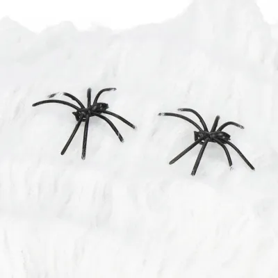 Pavučina s pavúkmi 20g SPRINGOS HALLOWEEN biela