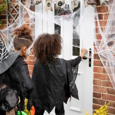 Pavučina s pavúkmi 20g SPRINGOS HALLOWEEN biela