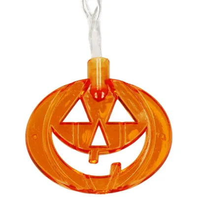 Halloweenska svetelná reťaz s tekvicami 20 LED 3,3 m SPRINGOS CL4063 teplá biela