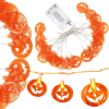 Halloweenska svetelná reťaz s tekvicami 20 LED 3,3 m SPRINGOS CL4063 teplá biela