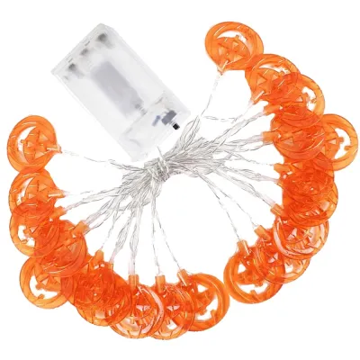 Halloweenska svetelná reťaz s tekvicami 20 LED 3,3 m SPRINGOS CL4063 teplá biela