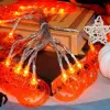 Halloweenska svetelná reťaz s tekvicami 20 LED 3,3 m SPRINGOS CL4063 teplá biela