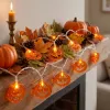 Halloweenska svetelná reťaz s tekvicami 20 LED 3,3 m SPRINGOS CL4063 teplá biela