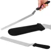 Stierka na tortu zahnutá 42 cm SPRINGOS Cake KI0050 čierno-strieborná