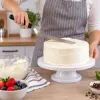 Stierka na tortu zahnutá 42 cm SPRINGOS Cake KI0050 čierno-strieborná