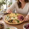 Servírovacia tácka otočná 33 cm SPRINGOS KI0170 prírodná