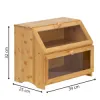 Chlebník dvojposchodový 39x25x32 cm SPRINGOS Natura KI0162 prírodný