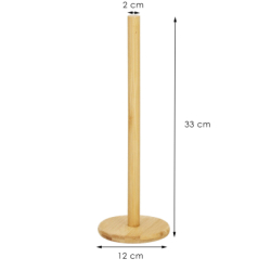 Držiak na papierové utierky bambusový SPRINGOS Farai 33 cm prírodný