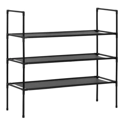 Botník s 3 policami 28x72x70 cm SPRINGOS HA7548 čierny