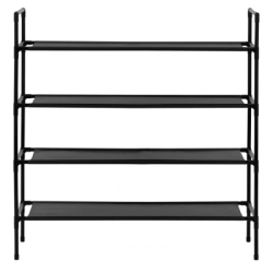 Botník so 4 policami 75x72x28 cm SPRINGOS HA7549 čierny