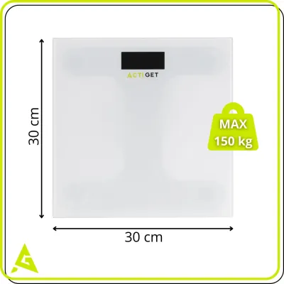 Osobná váha digitálna 150 kg ACTIGET ACT0177 biela