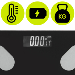Osobná váha s Bluetooth 180 kg ACTIGET ACT0178 čierna