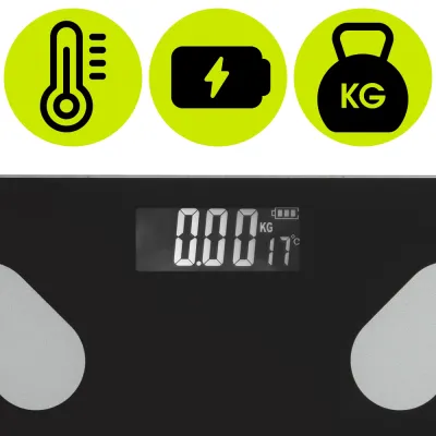 Osobná váha s Bluetooth 180 kg ACTIGET ACT0178 čierna