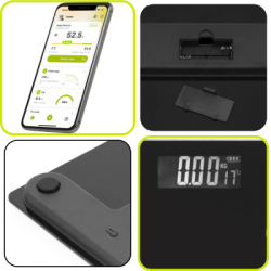 Osobná váha s Bluetooth 180 kg ACTIGET ACT0178 čierna