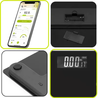 Osobná váha s Bluetooth 180 kg ACTIGET ACT0178 čierna