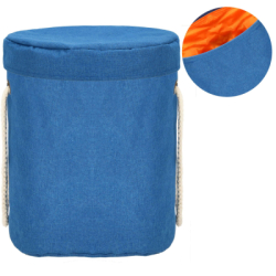 Úložný kôš 27 l SPRINGOS HA0129 modro-oranžový