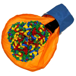 Úložný kôš 27 l SPRINGOS HA0129 modro-oranžový