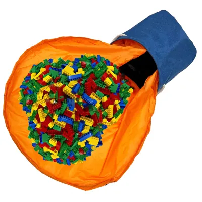 Úložný kôš 27 l SPRINGOS HA0129 modro-oranžový