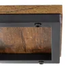 Polica na stenu SPRINGOS HF0050 čierno-hnedá