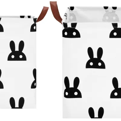 Úložný box 36 l SPRINGOS HA0107 bielo-čierny