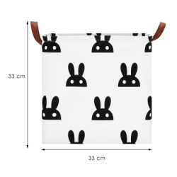 Úložný box 36 l SPRINGOS HA0107 bielo-čierny