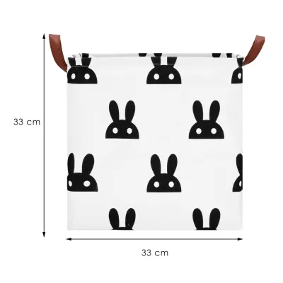Úložný box 36 l SPRINGOS HA0107 bielo-čierny