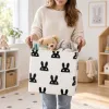 Úložný box 36 l SPRINGOS HA0107 bielo-čierny