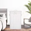 Kôš na bielizeň 72 l bambusový SPRINGOS BAMBOO HA0075 biely
