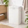 Kôš na bielizeň 72 l bambusový SPRINGOS BAMBOO HA0075 biely