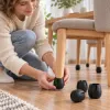 Silikónové krytky na nohy stoličiek 16ks 17–21 mm SPRINGOS HA7256 čierne