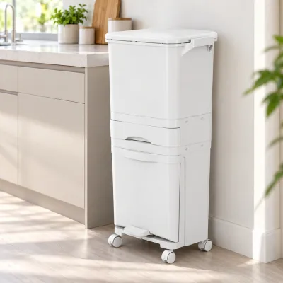 Kôš na triedený odpad 42 l SPRINGOS HA1110 biely