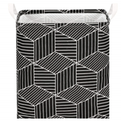 Úložný box 35 l skladací SPRINGOS HA0105 čierno-krémový