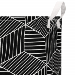 Úložný box 35 l skladací SPRINGOS HA0105 čierno-krémový