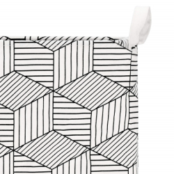 Úložný box 35 l skladací SPRINGOS HA0106 čierno-biely