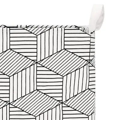 Úložný box 35 l skladací SPRINGOS HA0106 čierno-biely