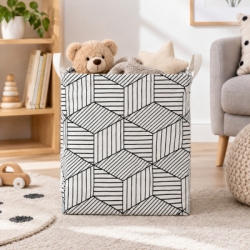 Úložný box 35 l skladací SPRINGOS HA0106 čierno-biely