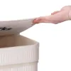 Kôš na bielizeň dvojdielny 100l SPRINGOS LUMORA bambus biely