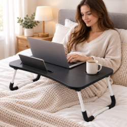 Stolík na notebook skladací 60x40 cm SPRINGOS HA4010 čierny