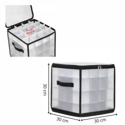 Úložný box na vianočné ozdoby 30x30x 30 cm SPRINGOS CA1468