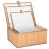 Bambusové úložné boxy 3ks SPRINGOS HA0153 svetlo hnedé