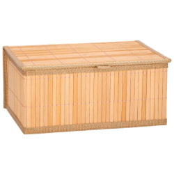 Bambusové úložné boxy 3ks SPRINGOS HA0153 svetlo hnedé