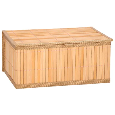 Bambusové úložné boxy 3ks SPRINGOS HA0153 svetlo hnedé