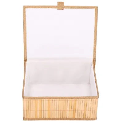 Bambusové úložné boxy 3ks SPRINGOS HA0153 svetlo hnedé