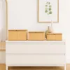 Bambusové úložné boxy 3ks SPRINGOS HA0153 svetlo hnedé
