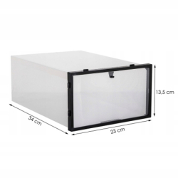 Úložný box na topánky 34x23x13, 5 cm SPRINGOS HA3004 priehľadný