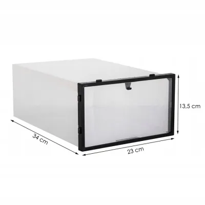 Úložný box na topánky 34x23x13, 5 cm SPRINGOS HA3004 priehľadný